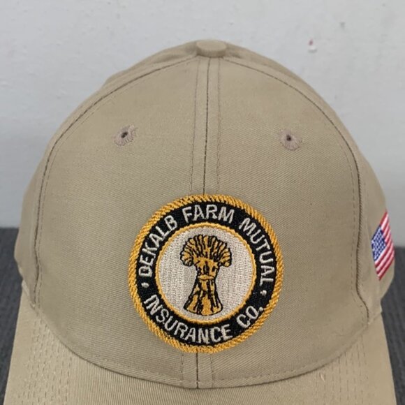 Dekalb Farm Mutual Insurance Baseball Hat Mens Adjustable Strapback Cap Falcon - Picture 3 of 12